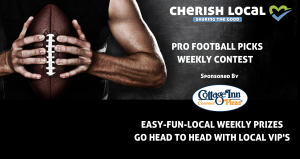 Cherish Local Pro Football Picks Weekly Contest Grand Blanc MIchigan